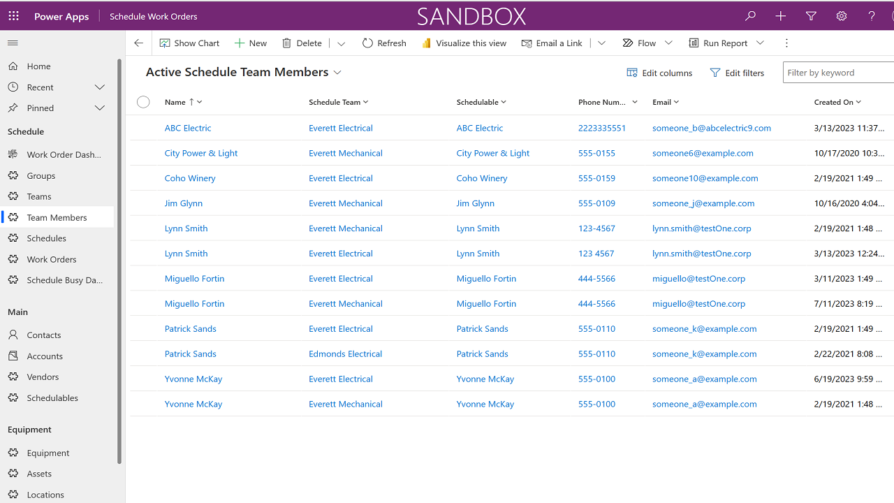 Schedule Work Orders - A Power App Accelerator for Scheduling Work Orders